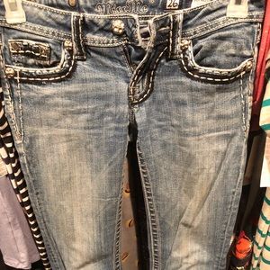 Miss Me boot cut jeans size 26 x 35
